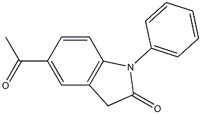 5-Acetyl-1-phenylindolin-2-one 结构式