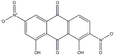 1,8-Dihydroxy-3,7-dinitroanthraquinone 结构式