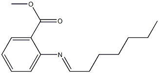 2-(Heptylideneamino)benzoic acid methyl ester 结构式