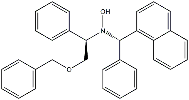 N-[(R)-2-Benzyloxy-1-phenylethyl]-N-[(S)-phenyl(1-naphthalenyl)methyl]hydroxylamine 结构式