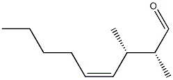 (2R,3S,4Z)-2,3-Dimethyl-4-nonen-1-al 结构式