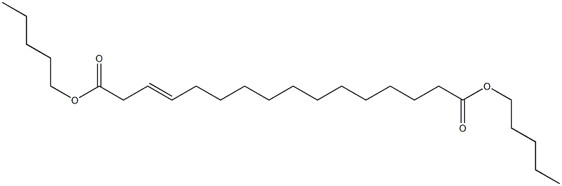 3-Hexadecenedioic acid dipentyl ester 结构式