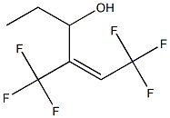 (E)-1-Ethyl-2-(trifluoromethyl)-4,4,4-trifluoro-2-buten-1-ol 结构式