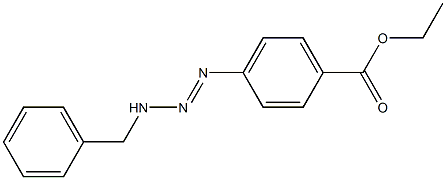 4-[3-Benzyl-1-triazenyl]benzoic acid ethyl ester 结构式