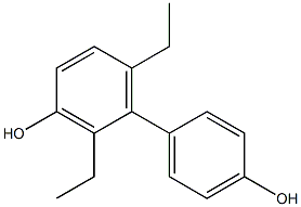 2,6-Diethyl-1,1'-biphenyl-3,4'-diol 结构式