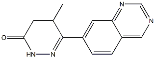 4,5-Dihydro-5-methyl-6-(quinazolin-7-yl)pyridazin-3(2H)-one 结构式