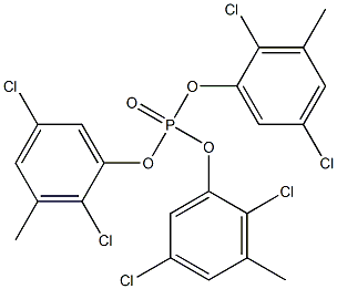 Phosphoric acid tris(2,5-dichloro-3-methylphenyl) ester 结构式