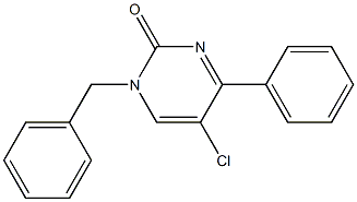 1-Benzyl-5-chloro-4-phenylpyrimidin-2(1H)-one 结构式