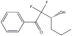 (3R)-2,2-Difluoro-3-hydroxy-1-phenyl-1-hexanone 结构式