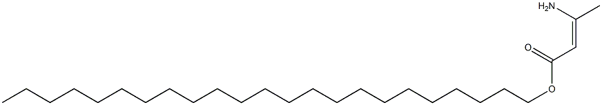 (Z)-3-Amino-2-butenoic acid tricosyl ester 结构式