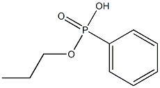 Phenylphosphonic acid hydrogen propyl ester 结构式