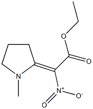 Nitro(1-methylpyrrolidin-2-ylidene)acetic acid ethyl ester 结构式