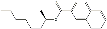 (-)-2-Naphthoic acid [(R)-1-methylheptyl] ester 结构式