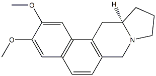 (10aR)-2,3-Dimethoxy-7,8,9,10,10a,11-hexahydro-7a-aza-7aH-cyclopenta[b]phenanthrene 结构式