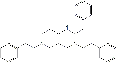 N,N'-Bis((2-phenylethyl))-N-[3-[((2-phenylethyl))amino]propyl]-1,3-propanediamine 结构式