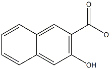 3-Hydroxy-2-naphthalenecarboxylate 结构式