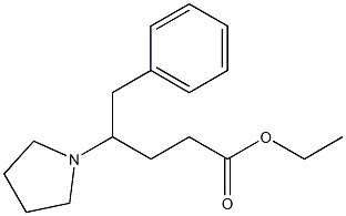 4-(Pyrrolidin-1-yl)-5-phenylpentanoic acid ethyl ester 结构式