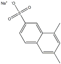 6,8-Dimethyl-2-naphthalenesulfonic acid sodium salt 结构式