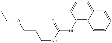 1-(3-Ethoxypropyl)-3-(1-naphtyl)urea 结构式