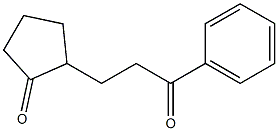 1-Phenyl-3-(2-oxocyclopentyl)-1-propanone 结构式