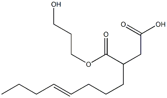 2-(4-Octenyl)succinic acid hydrogen 1-(3-hydroxypropyl) ester 结构式
