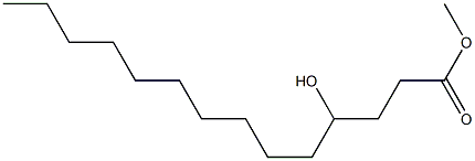 4-Hydroxytetradecanoic acid methyl ester 结构式