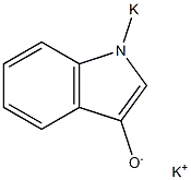 Potassium 1-potassio-1H-indole-3-olate 结构式