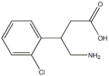 4-Amino-3-(2-chlorophenyl)butyric acid 结构式