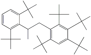 1-(2,3,4,6-Tetra-tert-butylphenyl)-2-(2,6-di-tert-butylphenyl)propane 结构式