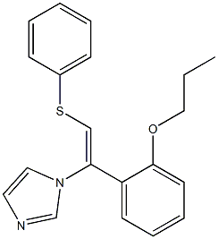 1-[(Z)-2-Phenylthio-1-(2-propoxyphenyl)ethenyl]-1H-imidazole 结构式