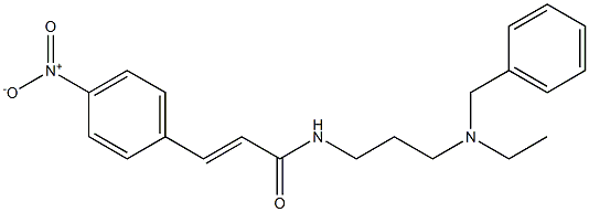 N-[3-(Ethylbenzylamino)propyl]-3-(4-nitrophenyl)acrylamide 结构式