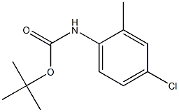 N-(tert-Butyloxycarbonyl)-2-methyl-4-chloroaniline 结构式