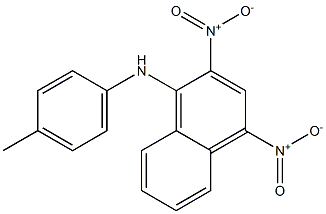 1-(4-Methylphenyl)amino-2,4-dinitronaphthalene 结构式