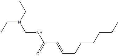 N-[(Diethylamino)methyl]-2-nonenamide 结构式