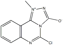 5-Chloro-1-methyl-1,2,4-triazolo[4,3-c]quinazolin-1-ium-3-olate 结构式