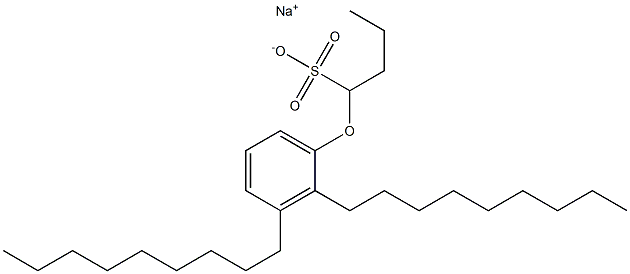 1-(2,3-Dinonylphenoxy)butane-1-sulfonic acid sodium salt 结构式