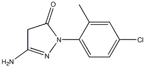 3-Amino-1-(4-chloro-2-methylphenyl)-5(4H)-pyrazolone 结构式