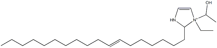 1-Ethyl-1-(1-hydroxyethyl)-2-(7-octadecenyl)-4-imidazoline-1-ium 结构式