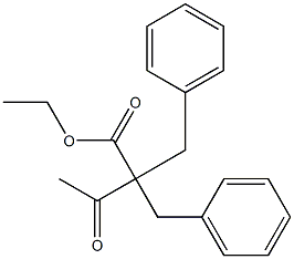 2,2-Dibenzylacetoacetic acid ethyl ester 结构式