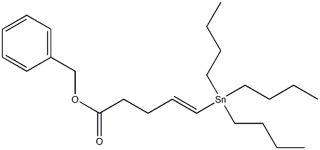 5-(Tributylstannyl)-4-pentenoic acid benzyl ester 结构式