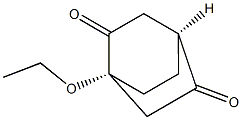 (1R,4S)-1-Ethoxybicyclo[2.2.2]octane-2,5-dione 结构式