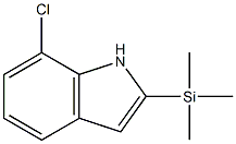 2-Trimethylsilyl-7-chloro-1H-indole 结构式