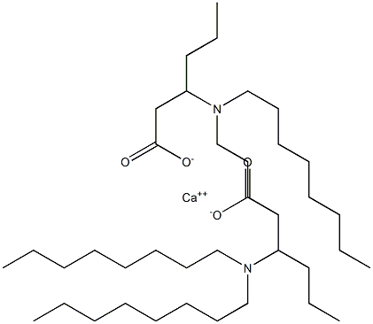 Bis[3-(dioctylamino)hexanoic acid]calcium salt 结构式