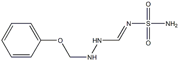 N-Sulfamoyl[phenoxy(2-formylhydrazino)methan]imine 结构式