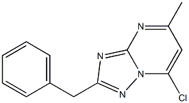 2-Benzyl-7-chloro-5-methyl[1,2,4]triazolo[1,5-a]pyrimidine 结构式