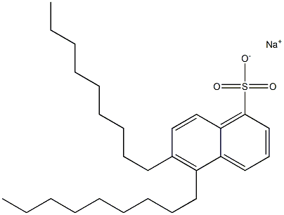 5,6-Dinonyl-1-naphthalenesulfonic acid sodium salt 结构式