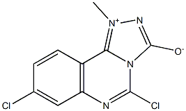 5,8-Dichloro-1-methyl-1,2,4-triazolo[4,3-c]quinazolin-1-ium-3-olate 结构式