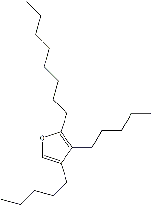 3,4-Dipentyl-2-octylfuran 结构式