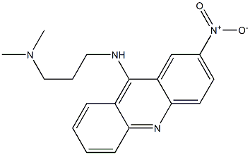 2-Nitro-9-[3-(dimethylamino)propylamino]acridine 结构式