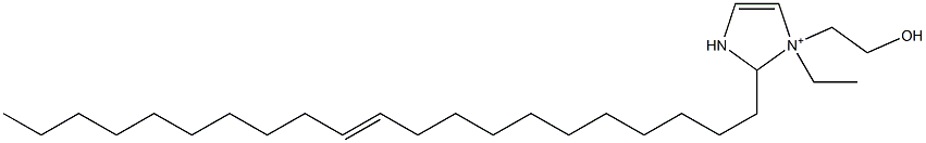 1-Ethyl-2-(11-henicosenyl)-1-(2-hydroxyethyl)-4-imidazoline-1-ium 结构式